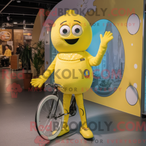 Postava maskota žlutého...