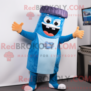 Mascot character of a Blue...