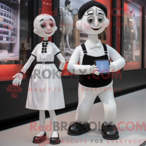 Mascot character of a White...