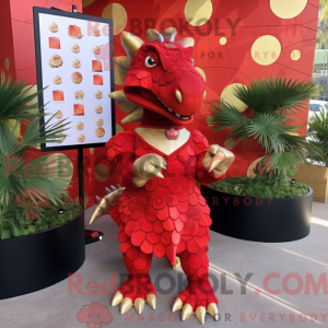 Mascot character of a Red...