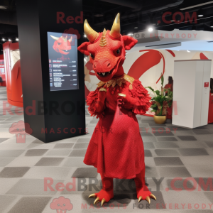 Mascot character of a Red...