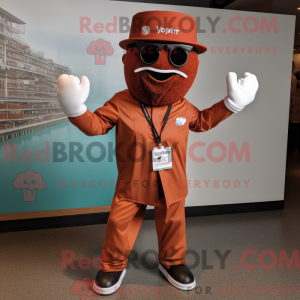 Mascot karakter van een...