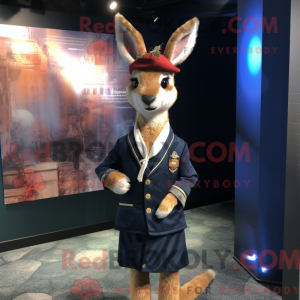 Mascot character of a Navy...