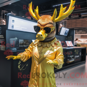 Maskottchen eines goldenen...