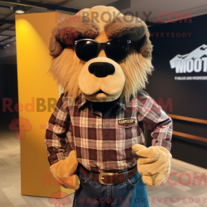 Maskottchen eines braunen...