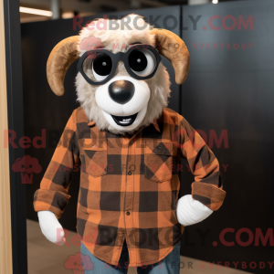 Mascot character of a Brown...