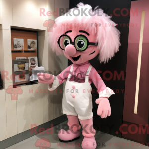 Mascot character of a Pink...