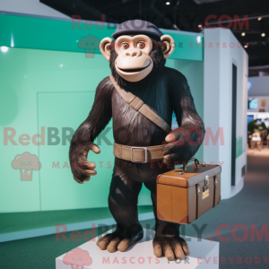 Maskotfigur af en chimpanse...