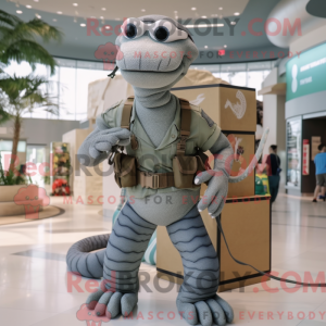 Mascot character of a Gray...