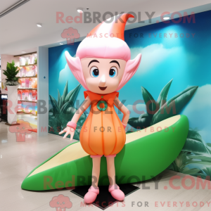 Mascot character of a Peach...