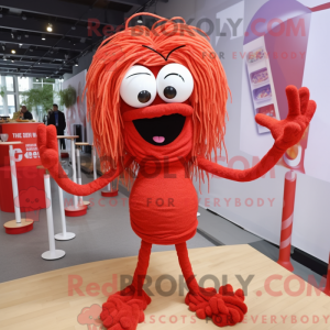 Mascot character of a Red...