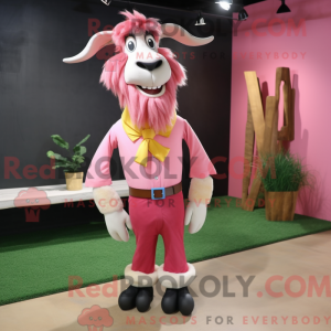 Mascot character of a Pink...