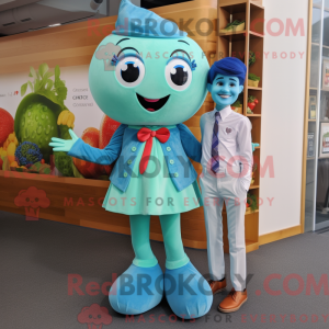 Mascot character of a Cyan...