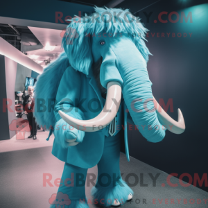 Mascot character of a Cyan...