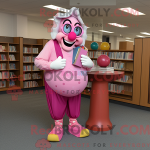 Mascot character of a Pink...