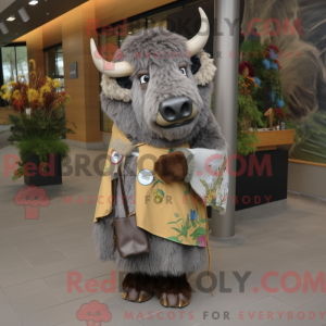 Mascot character of a Gray...