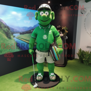 Mascot character of a Green...