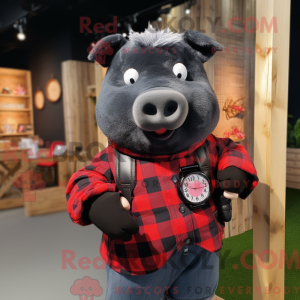 Mascot character of a Black...