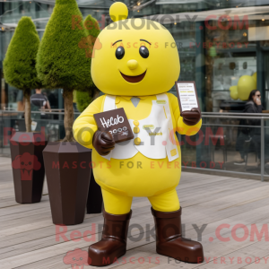 Mascot character of a Lemon...