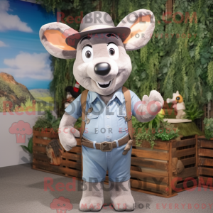 Maskottchen eines grauen...