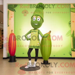 Mascot character of a Olive...