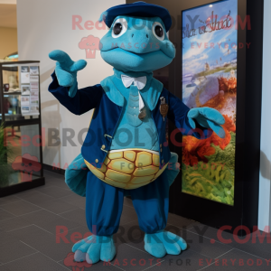 Mascot character of a Navy...