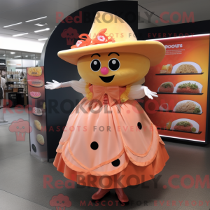Mascot character of a Peach...
