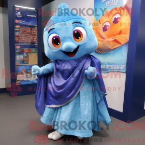 Mascot character of a Blue...