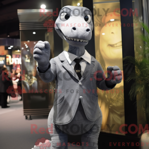 Mascot character of a Gray...