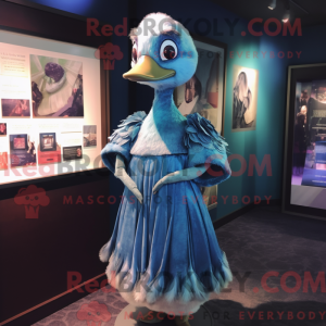 Mascot character of a Blue...