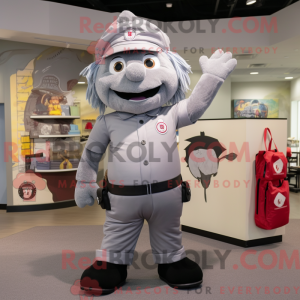 Mascot character of a Gray...