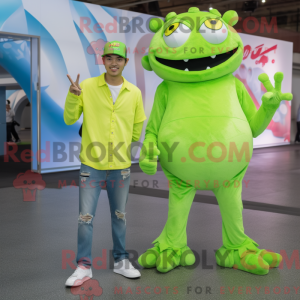 Mascot character of a Lime...