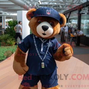 Maskottchen eines Navy Bear...
