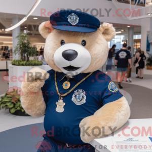 Personaje mascota de un oso...