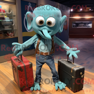Postava maskota Teal Kraken...