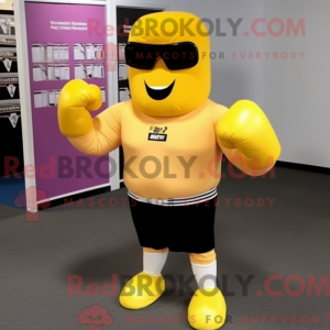 Postava maskota žluté...