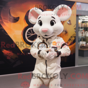 Maskottchen einer Cream Rat...