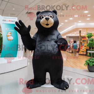 Mascot character of a Black...