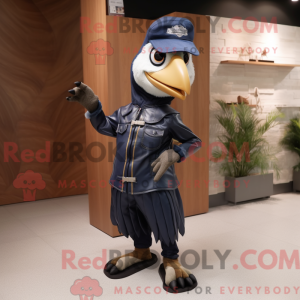 Mascot character of a Navy...