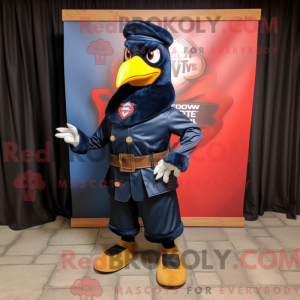 Mascot character of a Navy...
