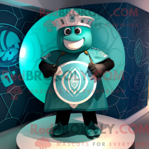 Mascot character of a Teal...