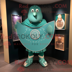 Mascot character of a Teal...