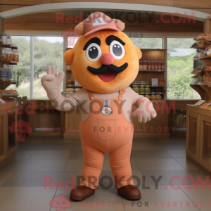 Mascot character of a Peach...