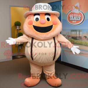 Mascot character of a Peach...