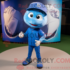 Mascot character of a Blue...