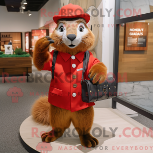 Mascot character of a Red...