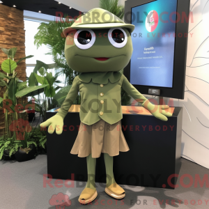 Maskot-karakter af en Olive...