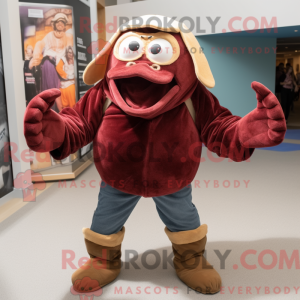 Mascot karakter van een...