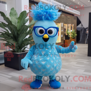 Mascot character of a Blue...