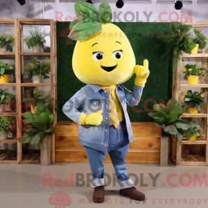 Mascot character of a Lemon...